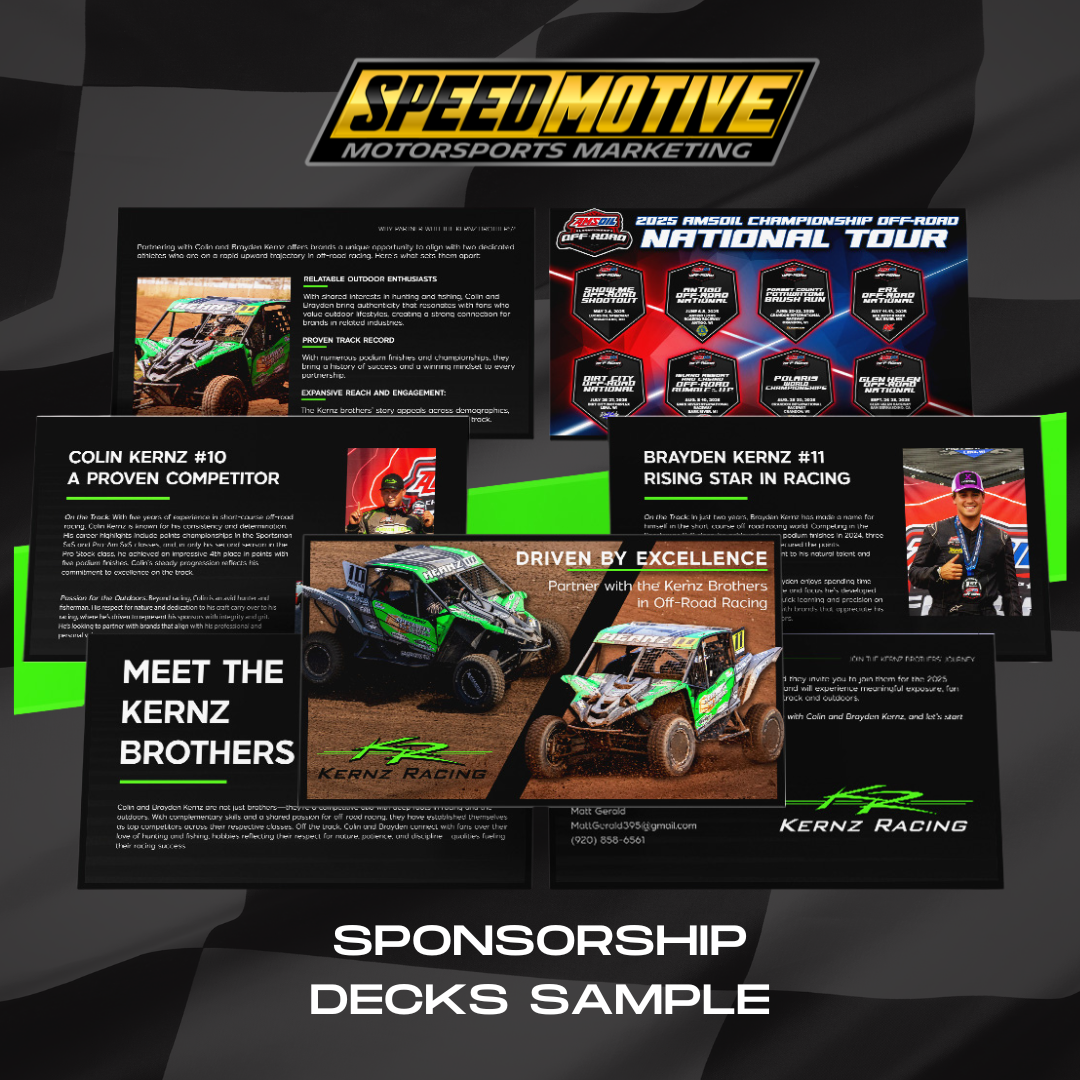 Racing Sponsorship Deck