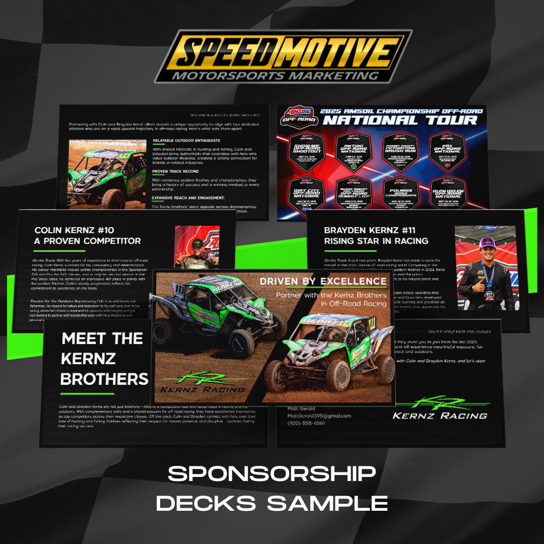 Racer Sponsorship Deck